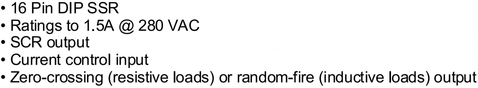 ממסרים מצב מוצק למעגל מודפס CRYDON SSR SDI